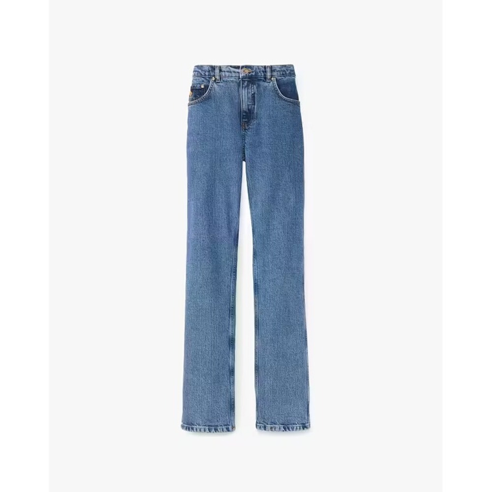 Kate Spade New York Straight Leg Jeans Medium Wash Blue Denim Size 26